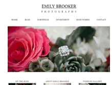 Tablet Screenshot of emilybrookerphotography.com